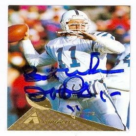 Sports Memorabilia Jeff George Autographed Football Card (Indianapolis Colts) 1994 Pinnacle No.98