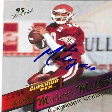 Sports Memorabilia Autograph Warehouse 31853 Michael Mccoy Autographed Football Card College Football, Utah