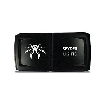 CH4X4 Rocker Switch V2 Spyder Lights Symbol - Horizontal - Amber Led