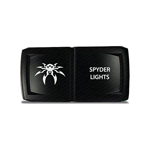 CH4X4 Rocker Switch V2 Spyder Lights Symbol - Horizontal - Amber Led