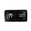 CH4X4 Rocker Switch V2 Spyder Lights Symbol - Horizontal - Amber Led view 1