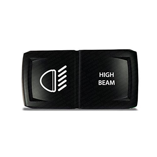 CH4X4 Rocker Switch V2 High Beam Symbol - Horizontal - Blue Led
