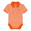 Clemson University Tigers Newborn Striped Polo Bodysuit Orange 0-3 Months view 1