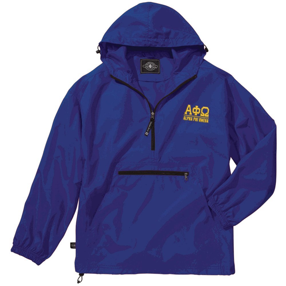 Alpha Phi Omega Pack-N-Go Pullover X-Small Royal Blue