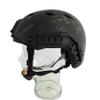 DLP Lightweight Tactical Bump Helmet - ImpaX Pro - High Cut OPS Core Military Combat Airsoft Helmet - MICH ACH - Integrated NVG Mount and ARC Rails  Worm Dial Fit (CP Black) view 2
