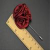 Flairs New York Gentleman's Essentials Premium Handmade Artisan Flowers Lapel Pins (Pack of 1 Pin, Cantaloupe Orange Bouquet) view 4