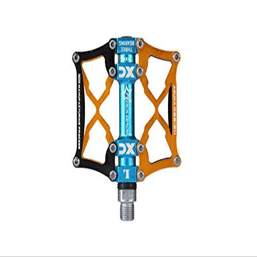 ROCKBROS Cycle BMX MTB Road Bike Aluminum Alloy 9/16'' Spindle Platform Pedal JT201612VG Gold