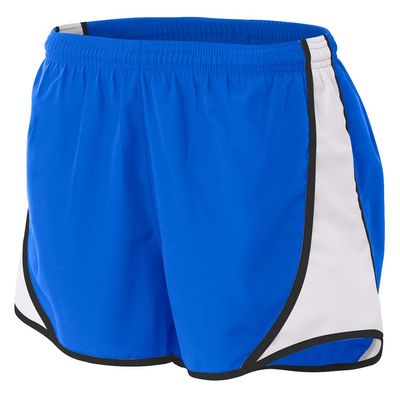 A4 Womens 3" Speed Short, XL, Royal/White