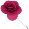 Flairs New York Gentleman's Essentials Premium Handmade Flower Lapel Pin Boutonniere (Pack of 1 Pin, Amaranth Red Begonia) view 1