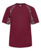 Badger Sport Maroon Digi-Camo Youth XL Short Sleeve view 1