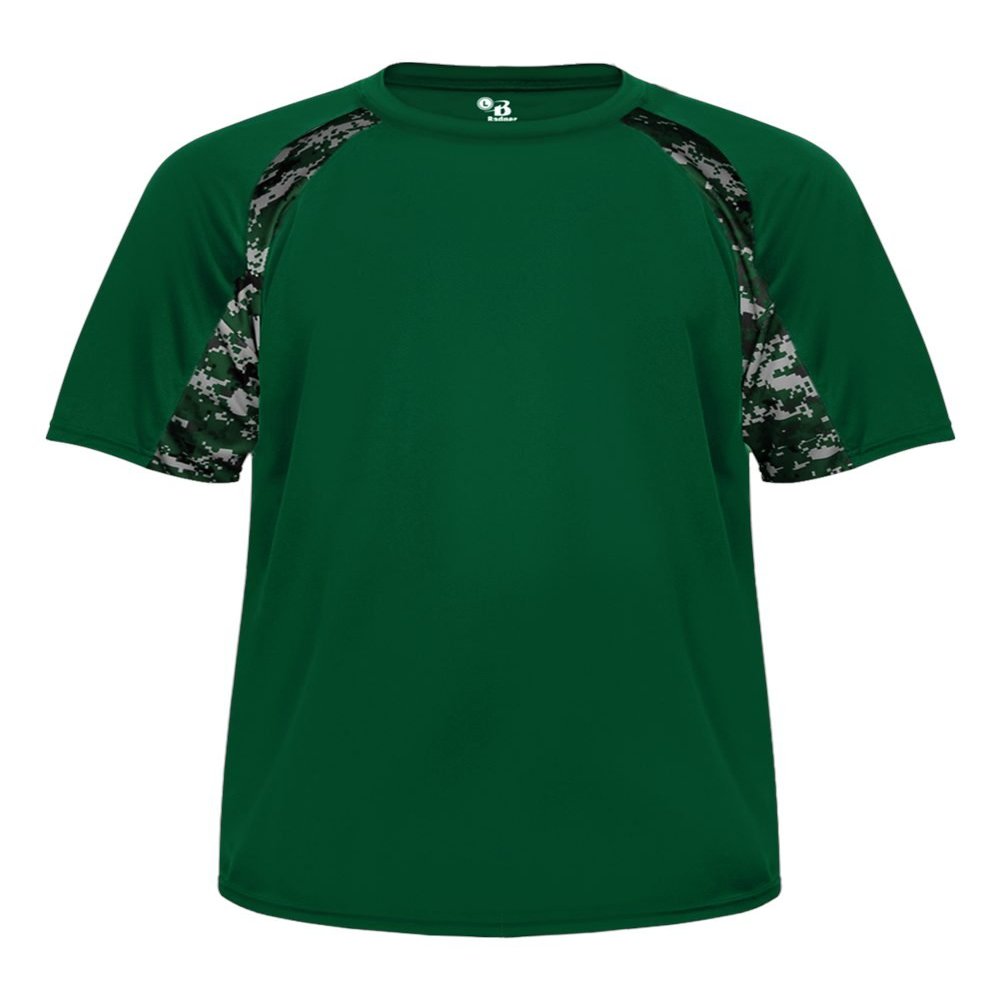 Badger Sport Forrest Green Digi-Camo Adult XX-Large Short Sleeve