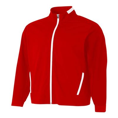 Red Adult 2XL Sports Full Zip Moisture Wicking Cool & Comfortable Warm-up Jacket