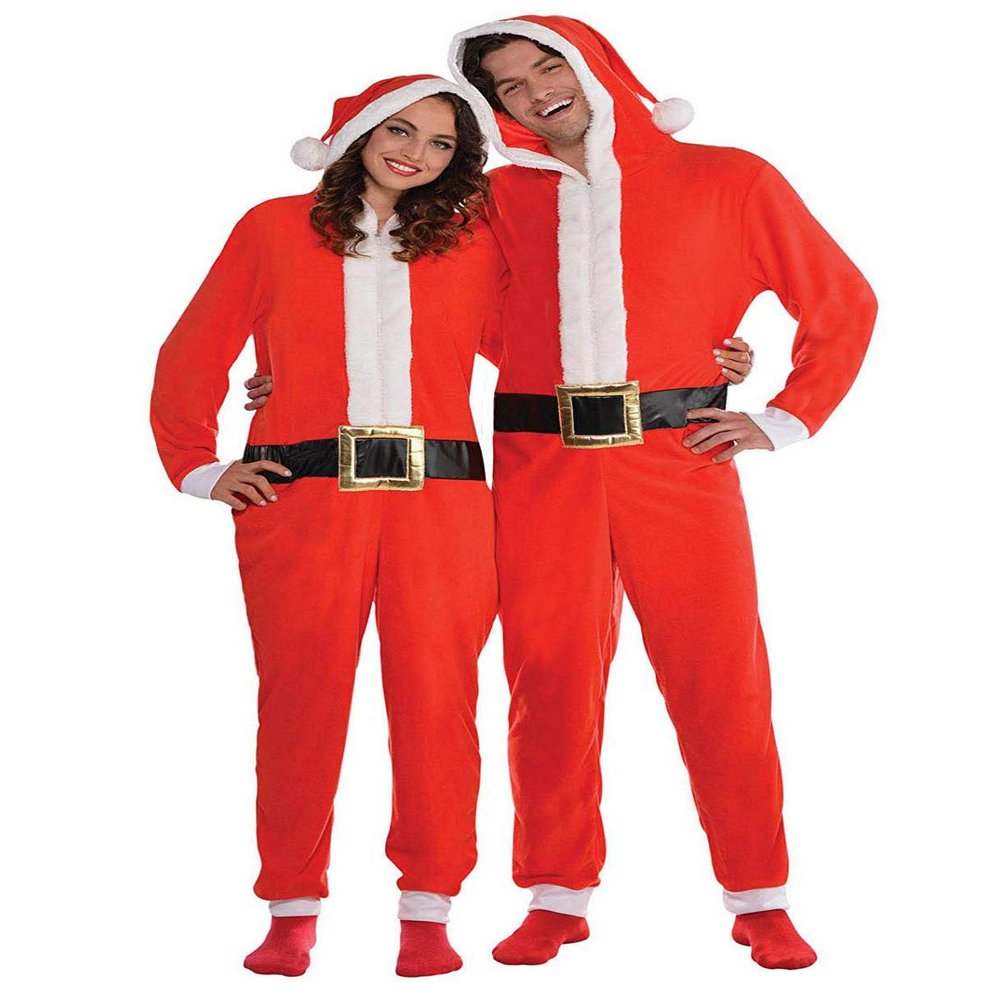 Cozy Red Santa Zipster Costume - Adult L/XL (1 Pc.) - Dazzling Festive Style & Comfort - Premium Quality & Unique Design - Ideal for Christmas Costume