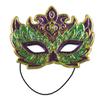 Beistle 3Piece Mardi Gras Costume Masks (Green/Gold/Purple) view 3