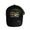 AES Born to Fish Forced to Work Fishing Black Face Camouflage Embroidered Cap Hat view 1