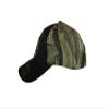 AES Born to Fish Forced to Work Fishing Black Face Camouflage Embroidered Cap Hat view 4