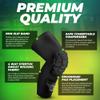 Bucwild Sports Pro Compression Padded Knee Sleeves Knee Pads Youth & Adult Basketball Football Wrestling Volleyball 1 Pair view 3