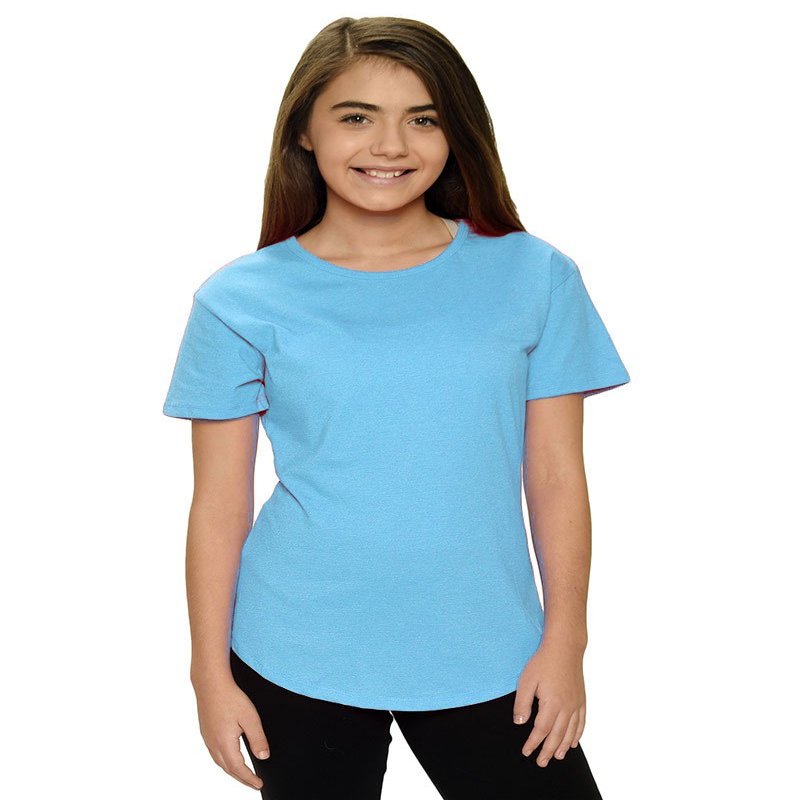 Monag Toddler Short Sleeve Round Bottom T-Shirt Vintage Turquoise 2y