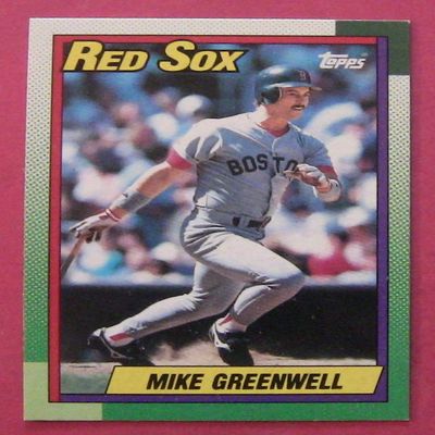 Mike Greenwell Boston Red Sox (Baseball Card) 1990 Topps #70 11 ct lot