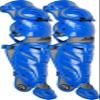 All Star System Seven Axis Baseball Catcher's 16.5"""" Leg Guards view 2