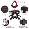 NewDoar Adjustable Thickness Climbing Harness,CE Certification Wider Half Body Harness for Rock Rappelling Fire Rescuing Tree Climbing Gear (Black) view 4