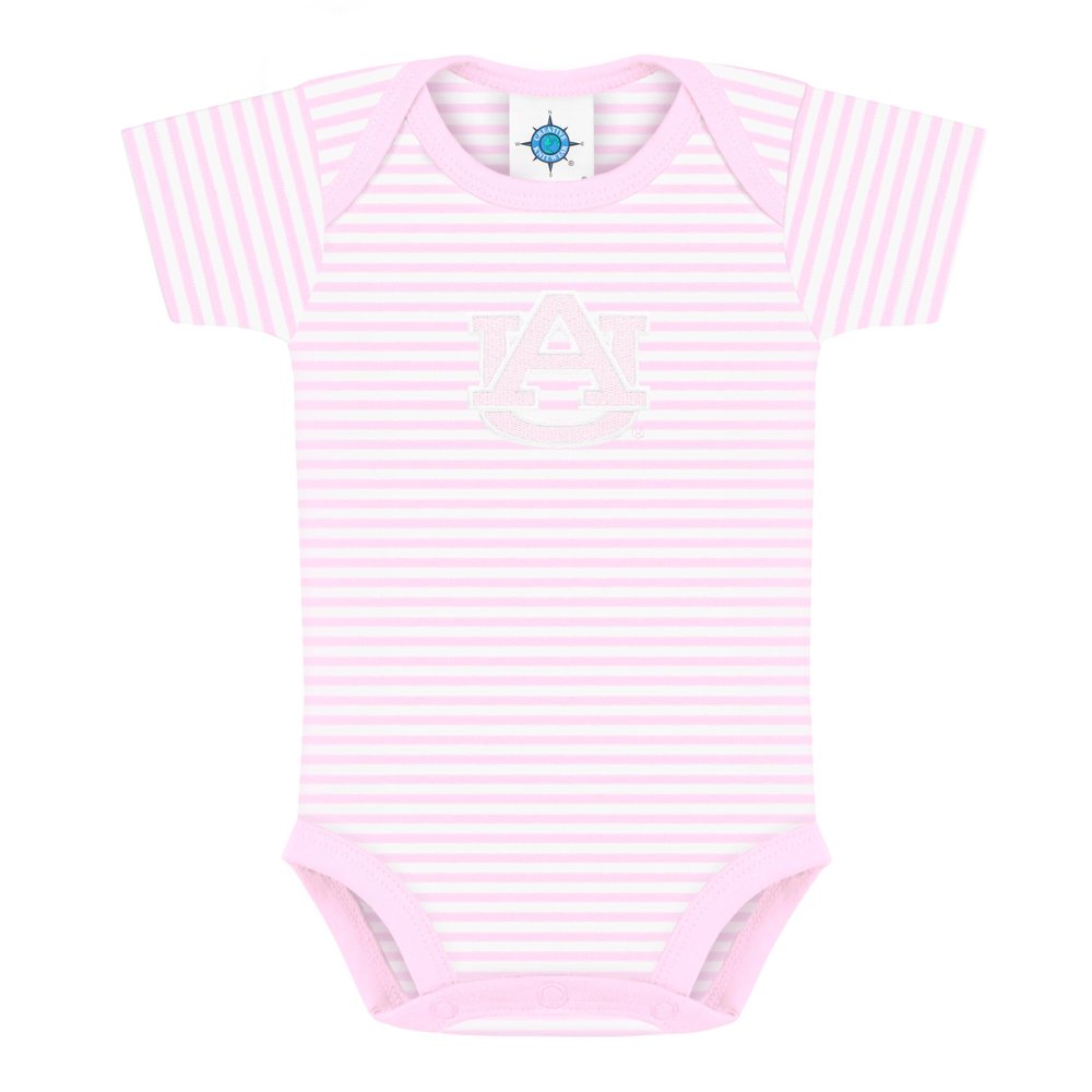 Creative Knitwear Auburn University Tigers Striped Baby Bodysuit