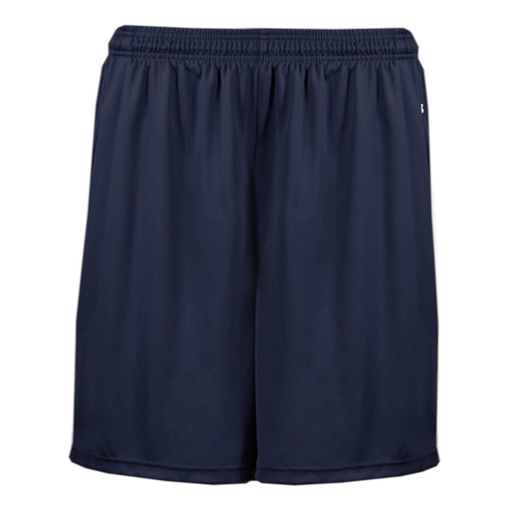 Badger Sport Navy 7" Youth Medium Athletic B-Core Pocketed Shorts