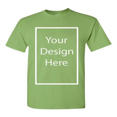 Add Your Own and Text Design Custom Personalized Adult T-Shirt Tee (X Large, Kiwi)