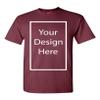 Add Your Own and Text Design Custom Personalized Adult T-Shirt Tee (Large, Maroon) view 1