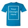 Add Your Own and Text Design Custom Personalized Adult T-Shirt Tee (X Large, Sapphire Blue) view 1