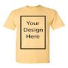 Add Your Own and Text Design Custom Personalized Adult T-Shirt Tee (XXXXX Large, Yellow Haze) view 1