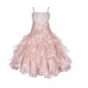 ekidsbridal Elegant Stunning Rhinestone Organza Pleated Ruffled Flower Girl Dress 164s 14 view 1