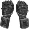 Elite Leather Gym Gloves with Built in 2" Wide Wrist Wraps Grip & Design for Weightlifting Power Lifting Bodybuilding & Strength Training Workout Exercises (Black, X-Large) view 3