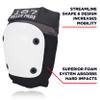 187 Killer Pads Fly Knee Pad, Grey/White, Medium view 4
