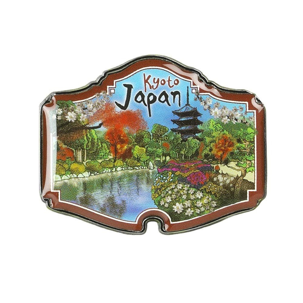 Collectible Novelty Pin for Backpack, Scarf - Made From Jeweler Class Metal - Spartan and the Green Egg Explorer Pin Series: Kyoto, Japan (76)