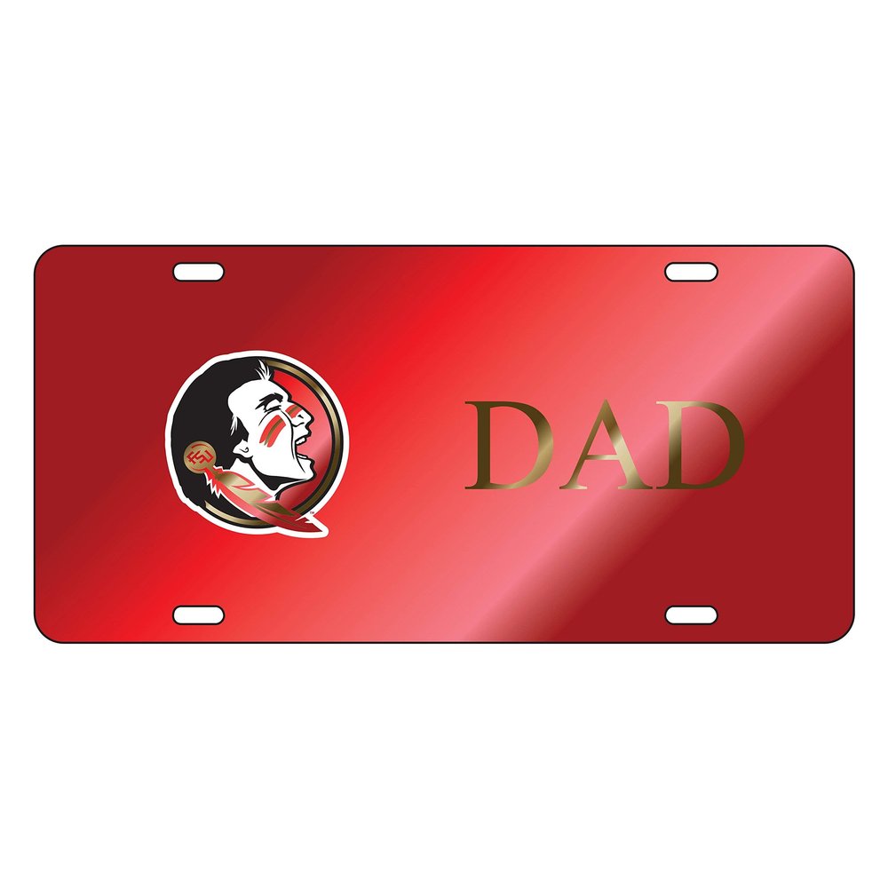 Florida State Seminoles Tag (Laser RED Seminole DAD TAG (17252))