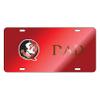 Florida State Seminoles Tag (Laser RED Seminole DAD TAG (17252)) view 1