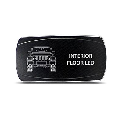 CH4X4 Rocker Switch Interior Flood Led Symbol - Horizontal - Red Led