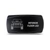 CH4X4 Rocker Switch Interior Flood Led Symbol - Horizontal - Red Led view 1