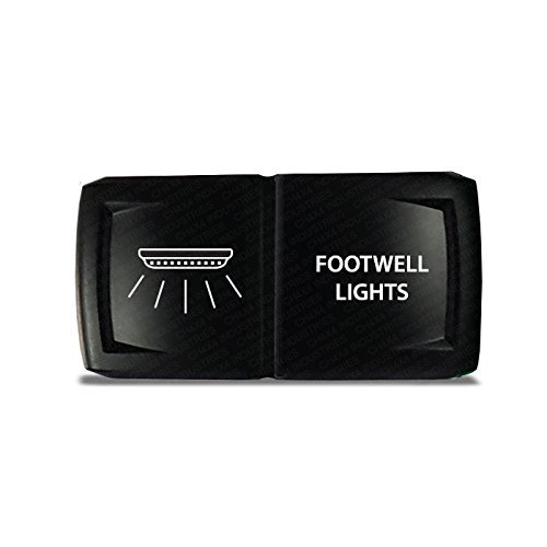 CH4X4 Rocker Switch V2 FootWell Lights Symbol - Horizontal - Red Led