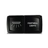 CH4X4 Rocker Switch V2 FootWell Lights Symbol - Horizontal - Red Led view 1