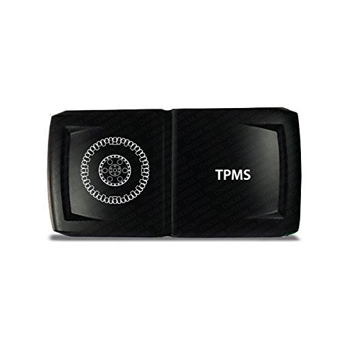 CH4X4 Rocker Switch V2 TPMS Symbol 2 - Horizontal - While Led