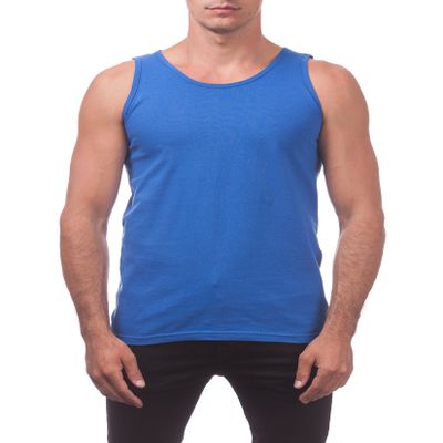 Pro Club Men's Comfort Cotton Tank Top, Royal Blue, 3X-Large