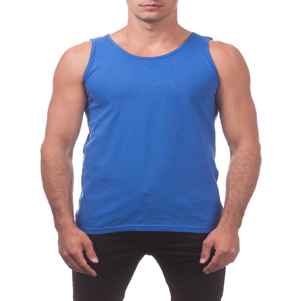 Pro Club Men's Comfort Cotton Tank Top, Royal Blue, 3X-Large