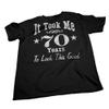 70th Birthday Gift Shirt for Men - It Took Me 70 Years to Look This Good - Navy-4X view 4