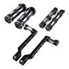 2X CNC Shift Lever Front Toe & Rear Heel + 2X Edge Cut Shifter Peg + 2X Motorcycle Edge Cut Hand Grips + 2X Edge Cut Foot Pegs Compatible with Harley view 1