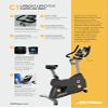 Life Fitness C1 Upright Indoor Cycling Exercise Bike with Track Connect Console Silver view 3