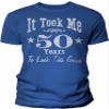 50th Birthday Gift Shirt for Men - It Took Me 50 Years to Look This Good - Royal-4X view 1
