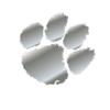 Craftique Clemson Tigers Decal (Chrome (Paw) (3 in, 4 in, 6 in, 12 in), 3 in) view 1