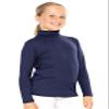 STRETCH IS COMFORT Girl's Long Sleeve Turtleneck Navy Blue X-Small view 2